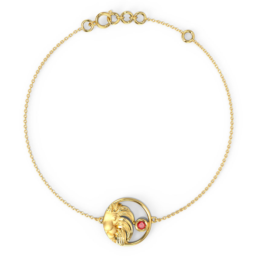 Fearless Leo Zodiac Gemstone Bracelet