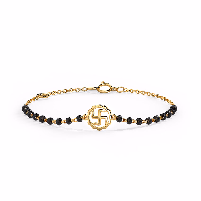Gold Bracelets 14 Karat Yellow Gold Divine Baby Nazaria Gold Bracelet