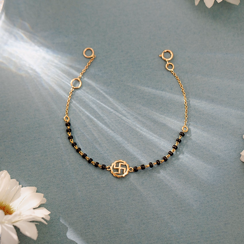 Gold Bracelets 14 Karat Yellow Gold Divine Baby Nazaria Gold Bracelet