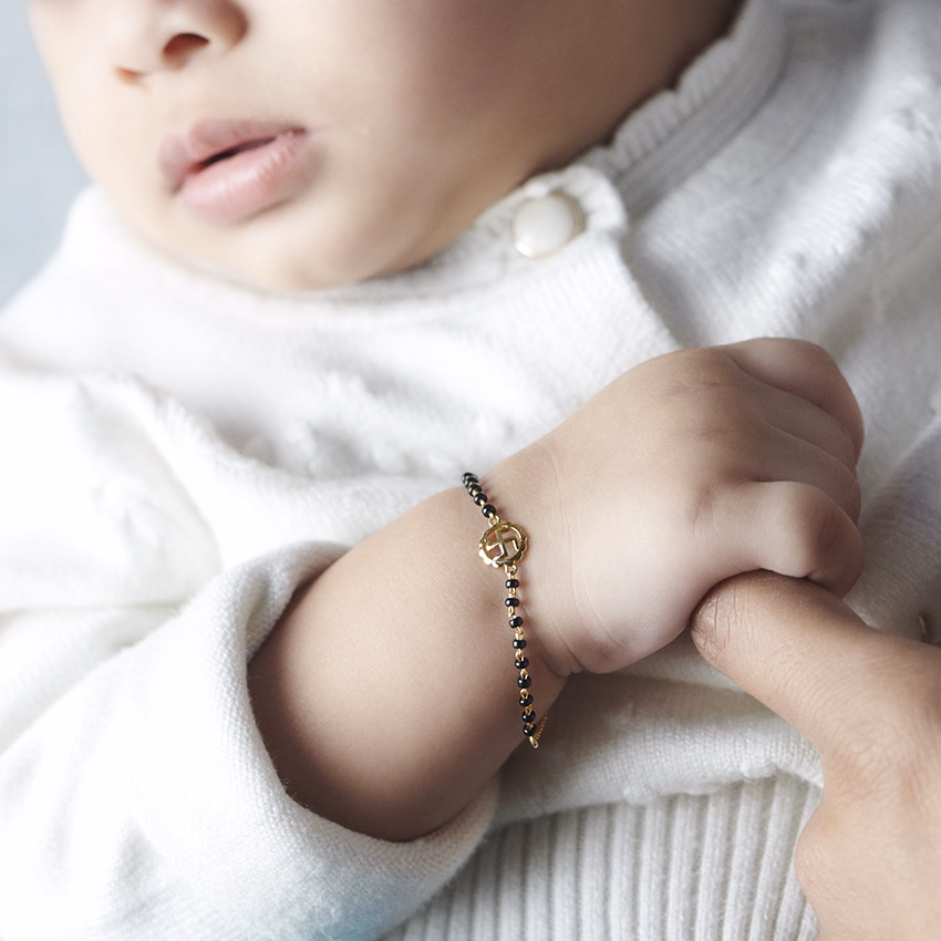 Gold Bracelets 14 Karat Yellow Gold Divine Baby Nazaria Gold Bracelet
