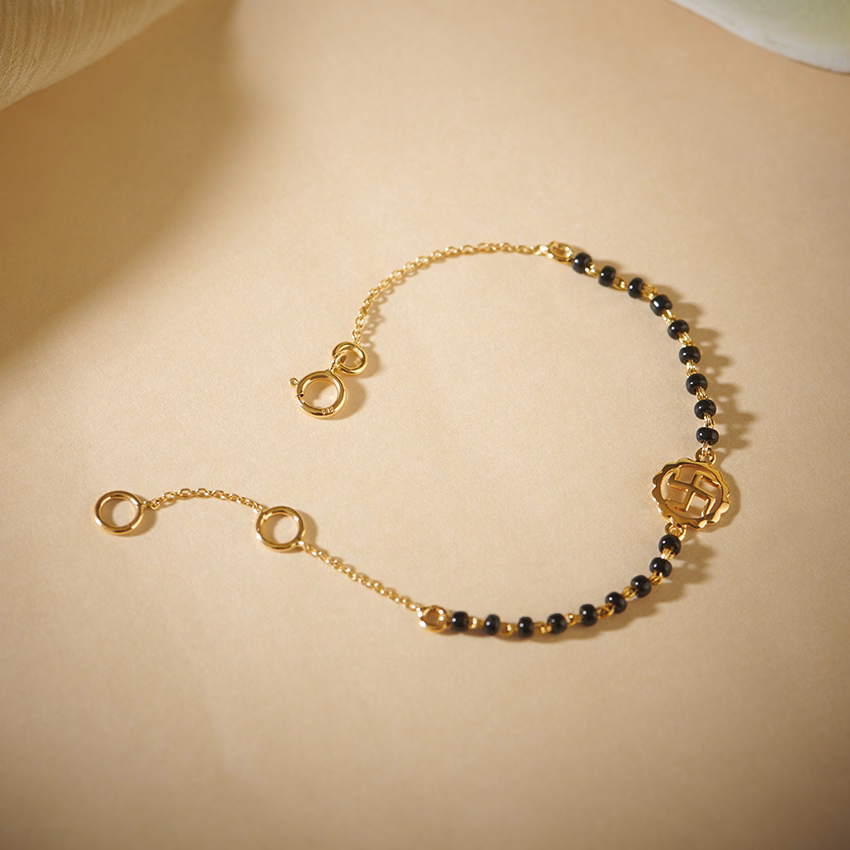 Gold Bracelets 14 Karat Yellow Gold Divine Baby Nazaria Gold Bracelet