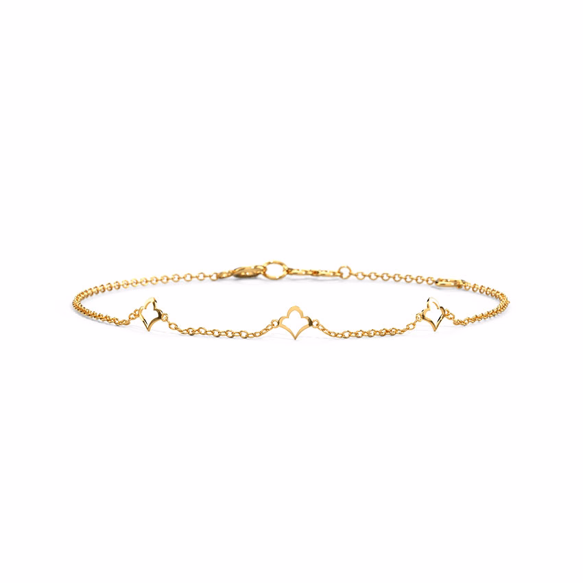 Gold Bracelets 18 Karat Rose Gold Dressy Multiwear Gold Bracelet