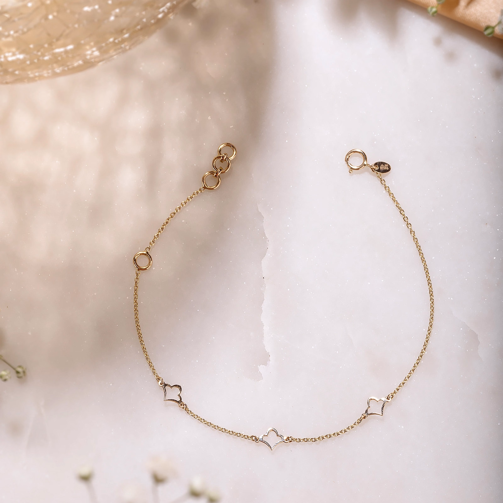 Gold Bracelets 18 Karat Rose Gold Dressy Multiwear Gold Bracelet