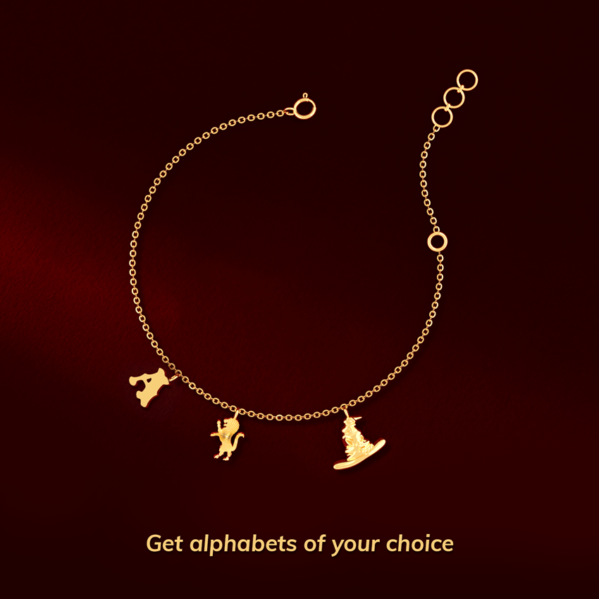 Hogwarts Personalised Charm Bracelet