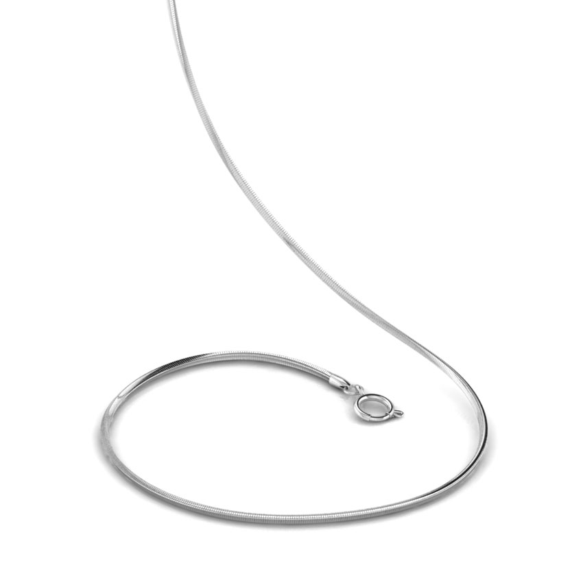 Sleek Platinum Round Chain