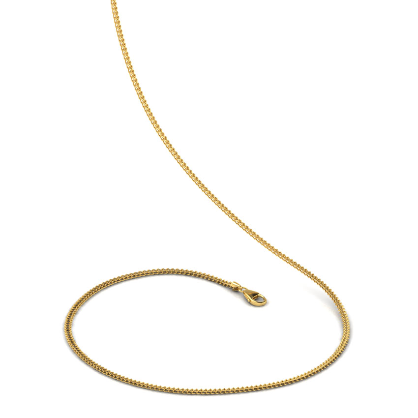 Twisted Links 18 Inch 22KT Gold Chain