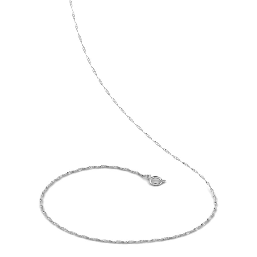 Twisted Platinum Curb Chain