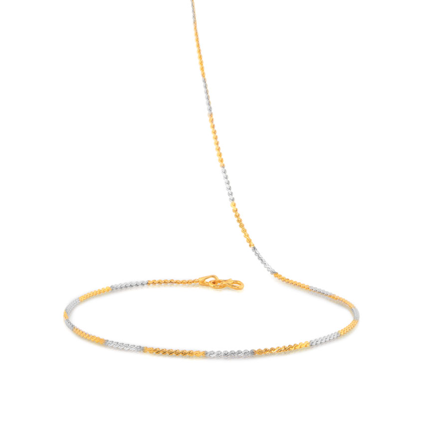 Two Tone Curb Gold Chain
