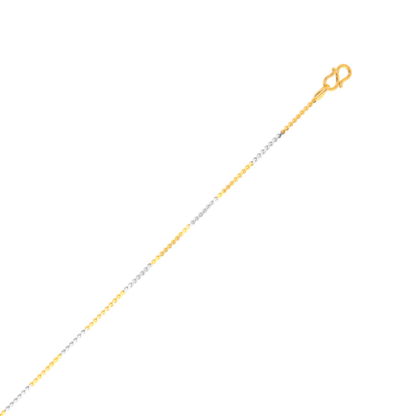 Two Tone Curb Gold Chain