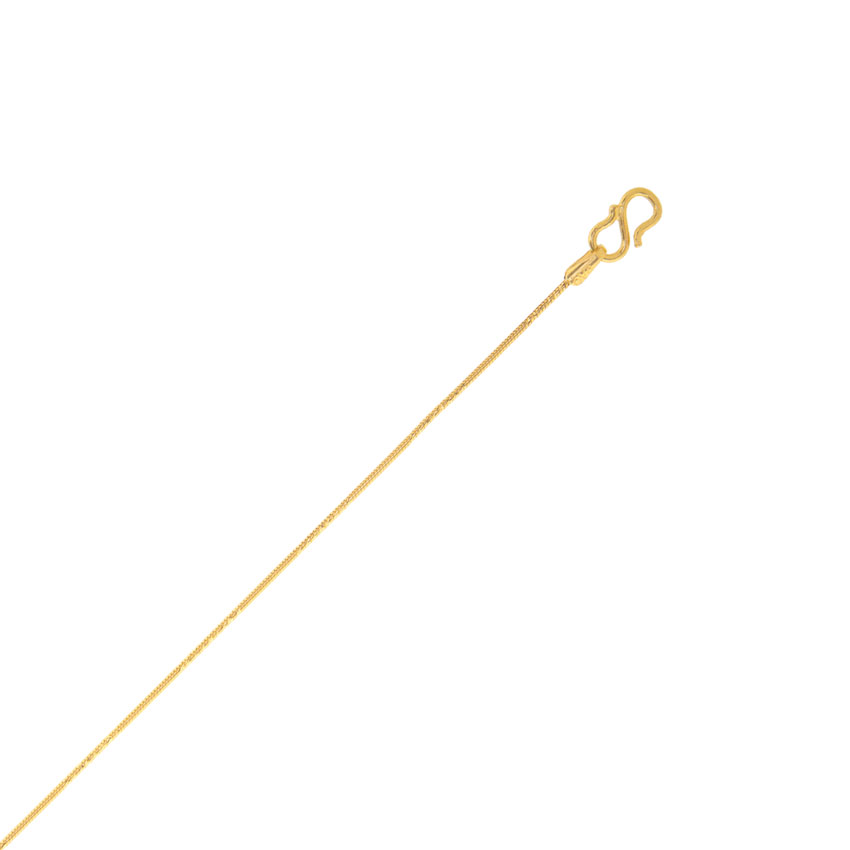 Fine Texture Round Gold Chain