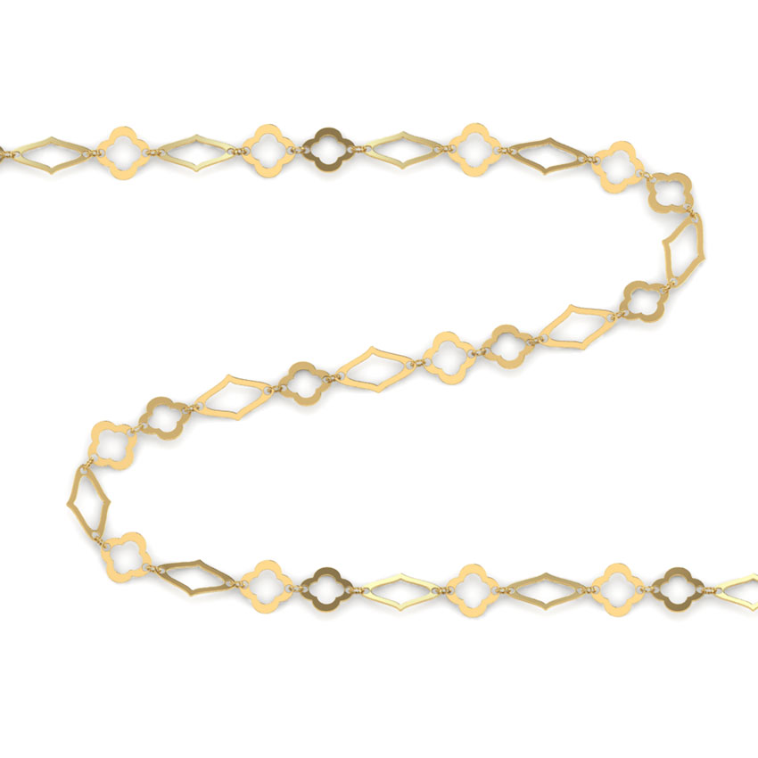 Cutout 3 in1 Link Gold Chain