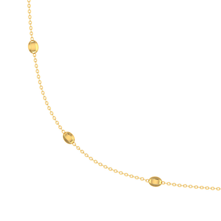 Facet Bead Cable Gold Chain Facet Bead Cable Gold Chain