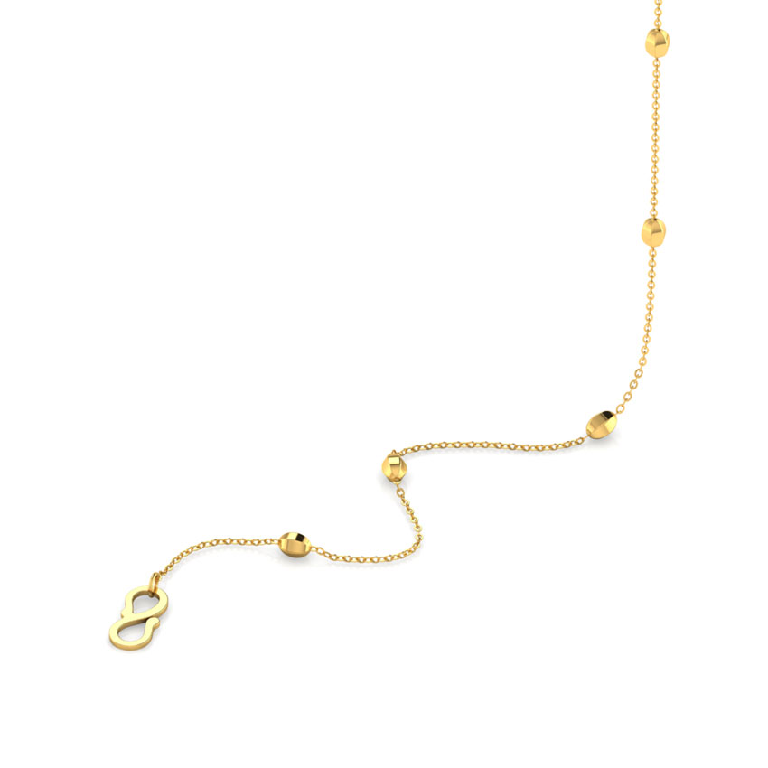 Facet Bead Cable Gold Chain Facet Bead Cable Gold Chain