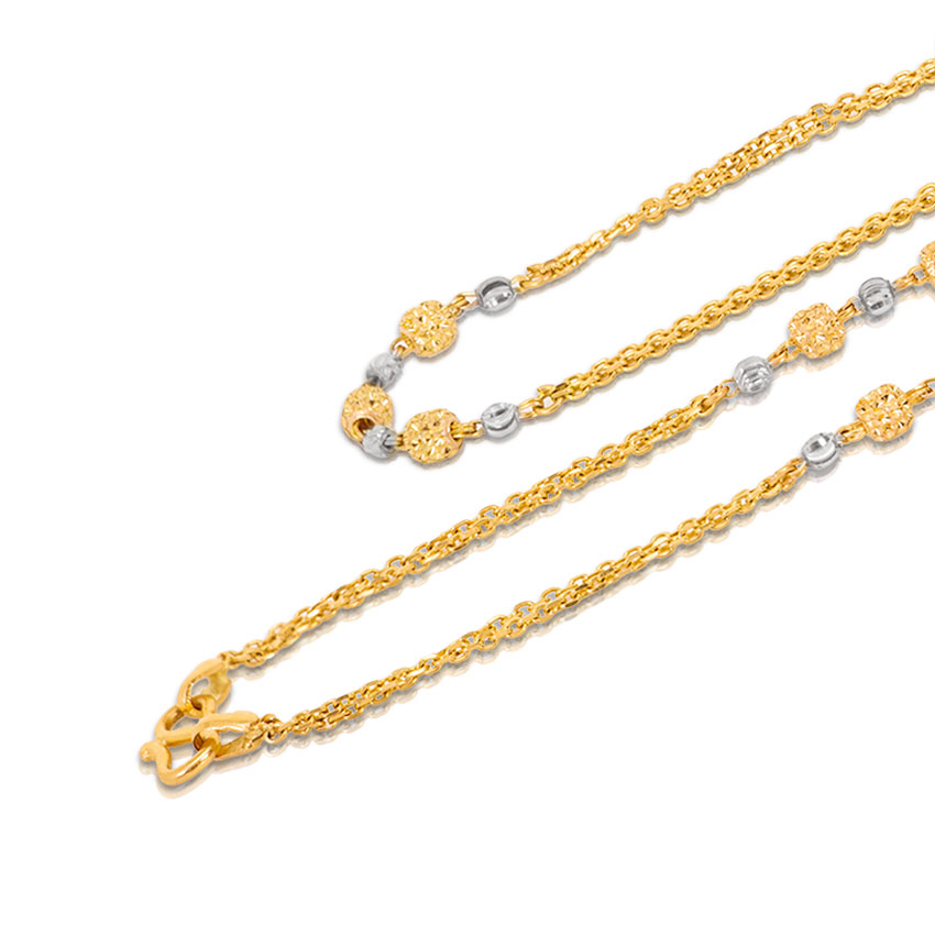 Grain Bead Cable Gold Chain Grain Bead Cable Gold Chain
