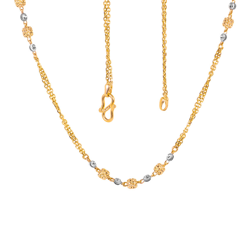 Grain Bead Cable Gold Chain Grain Bead Cable Gold Chain