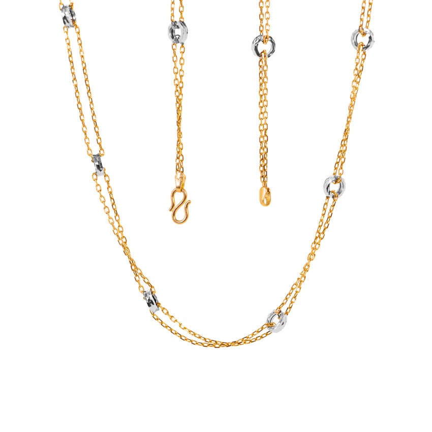 Loop Layered Cable Gold Chain Loop Layered Cable Gold Chain