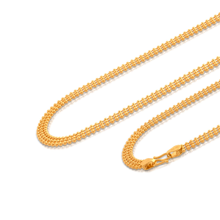 Triple Ball Gold Chain