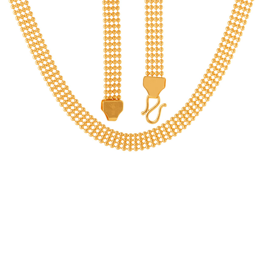Four Linear Ball Gold Chain Four Linear Ball Gold Chain