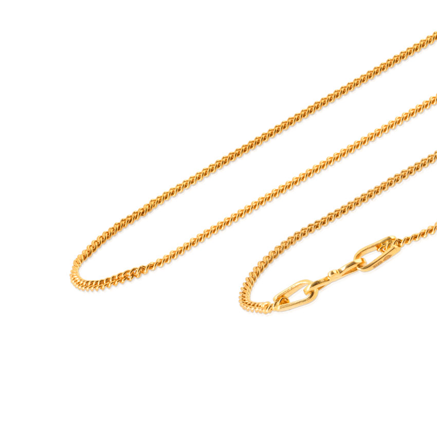 Weave Curb Gold Chain