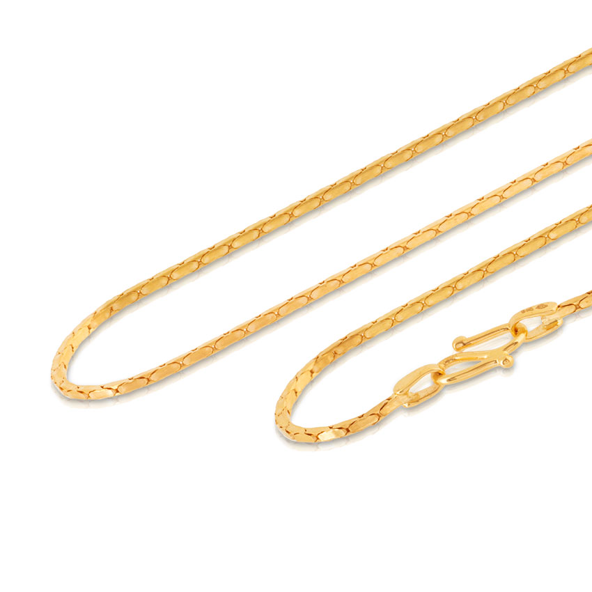 Hex Round Gold Chain