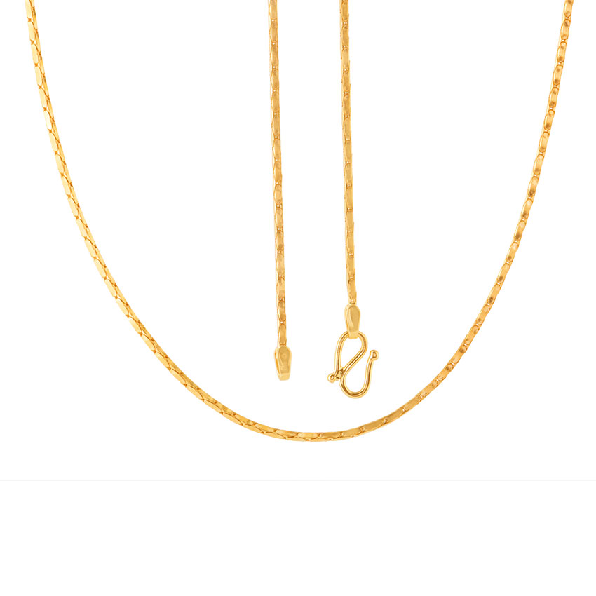 Hex Round Gold Chain