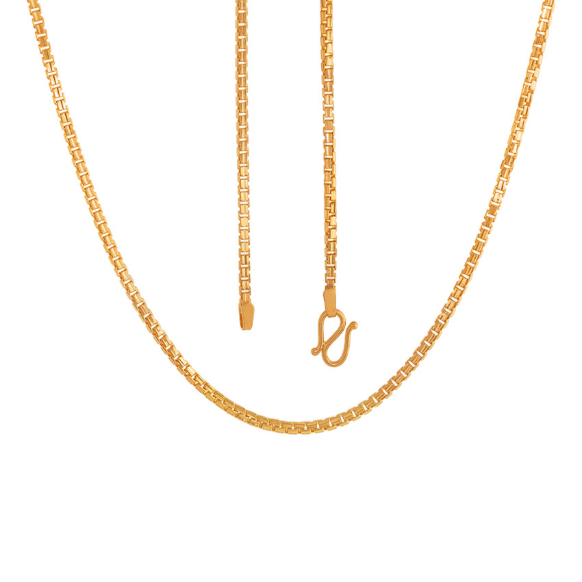 Knit Box Gold Chain