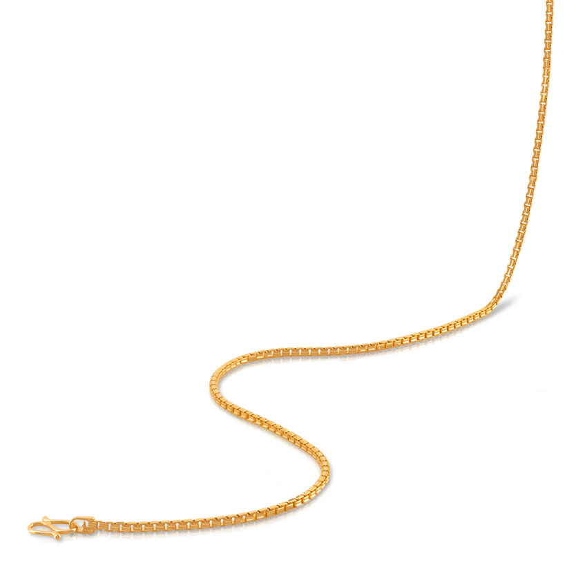 Knit Box Gold Chain