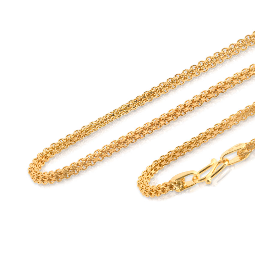 Interlaced Cable Gold Chain