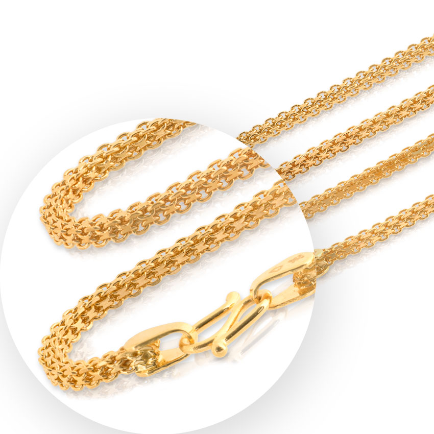 Interlaced Cable Gold Chain