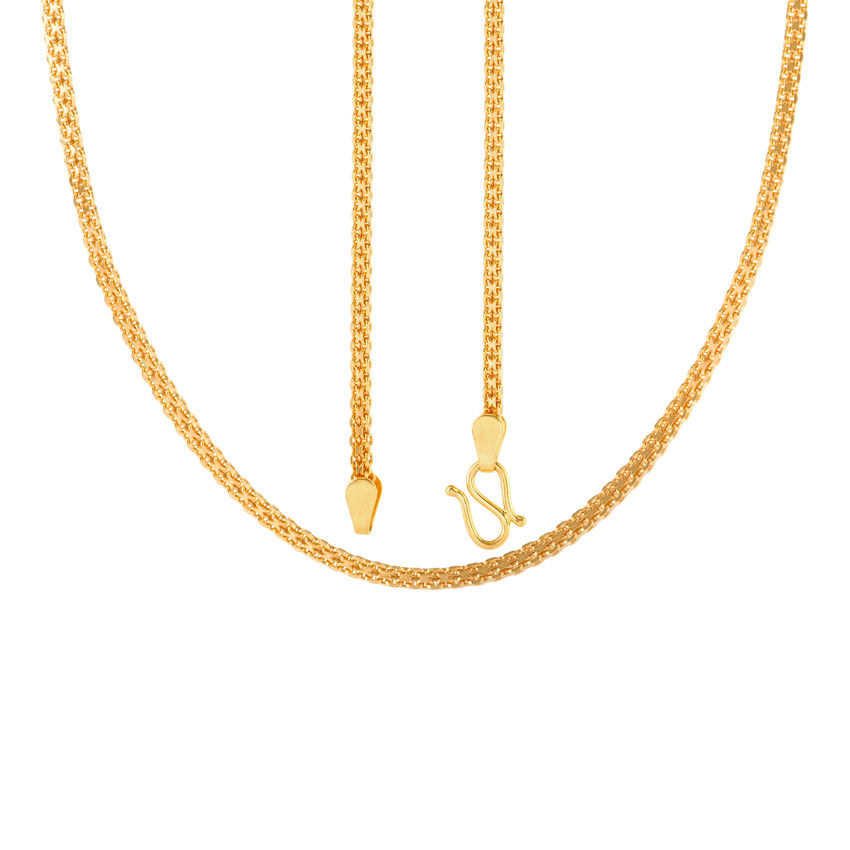 Interlaced Cable Gold Chain