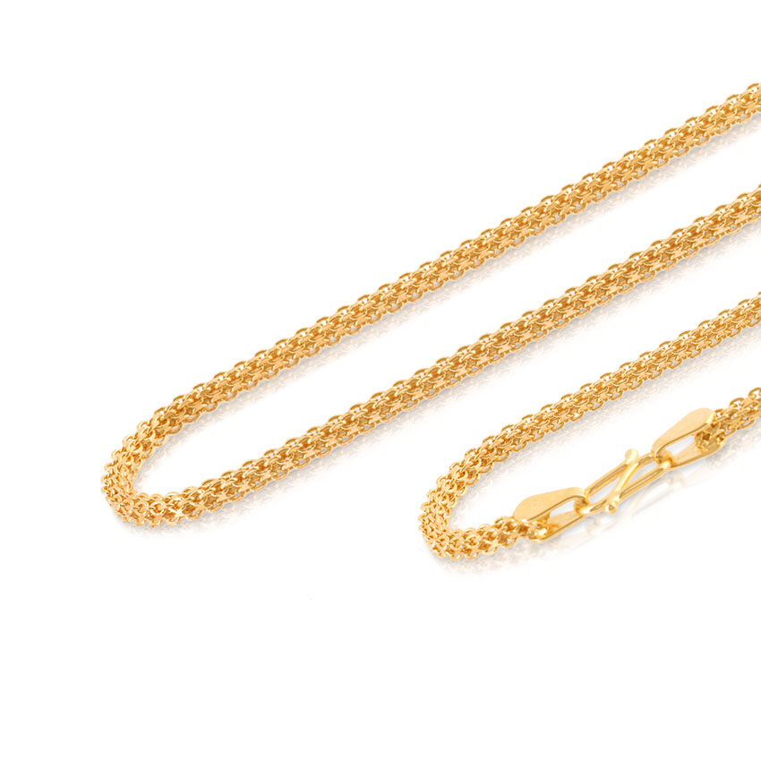 Firm Interlaced Cable Gold Chain