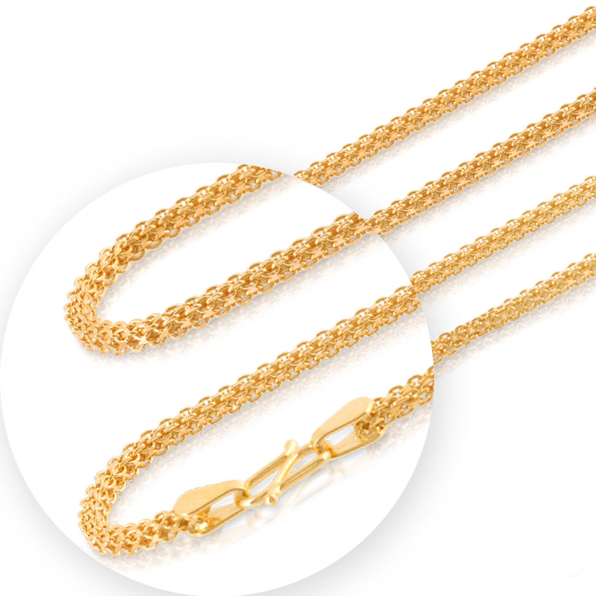 Firm Interlaced Cable Gold Chain