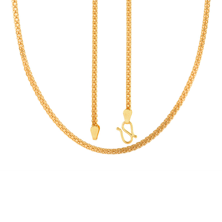 Firm Interlaced Cable Gold Chain