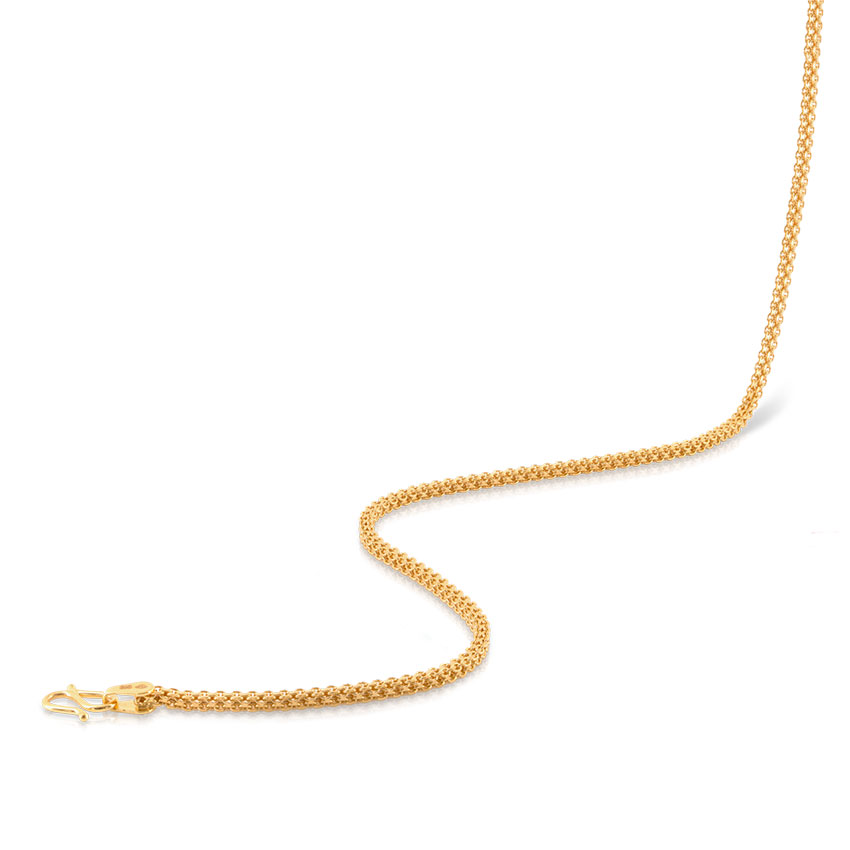 Firm Interlaced Cable Gold Chain