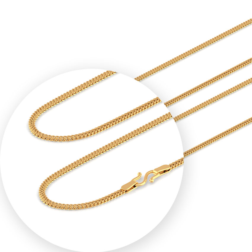 Dual Line Foxtail Gold Chain