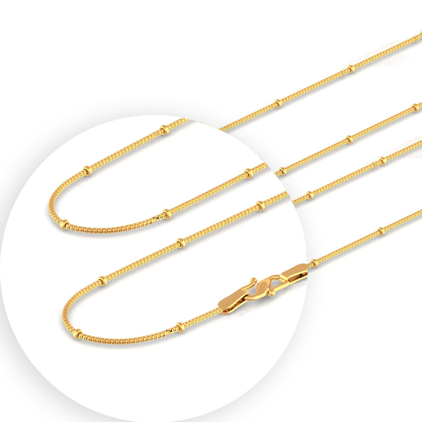 Gold Chains 22 Karat Yellow Gold Charming Fancy Gold Chain