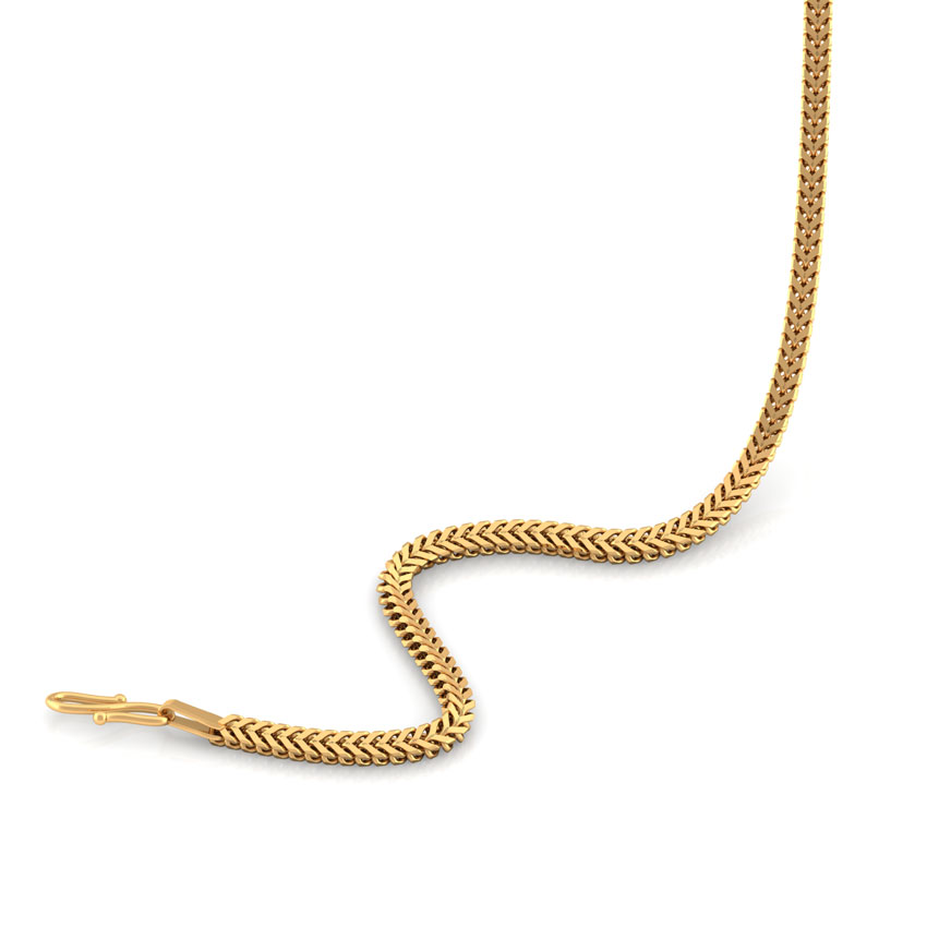Plush Foxtail Weave Gold Chain