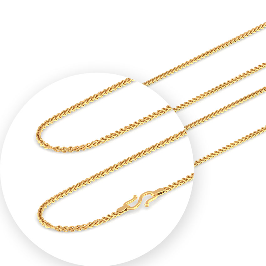 Delight Foxtail Gold Chain