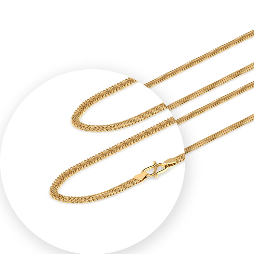 Duo Foxtail Gold Chain