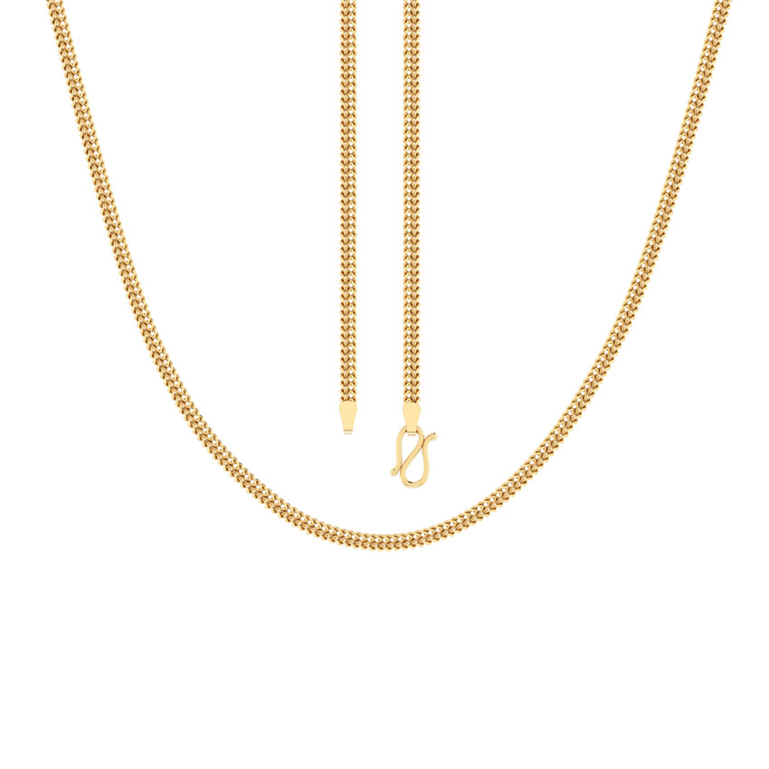 Duo Foxtail Gold Chain