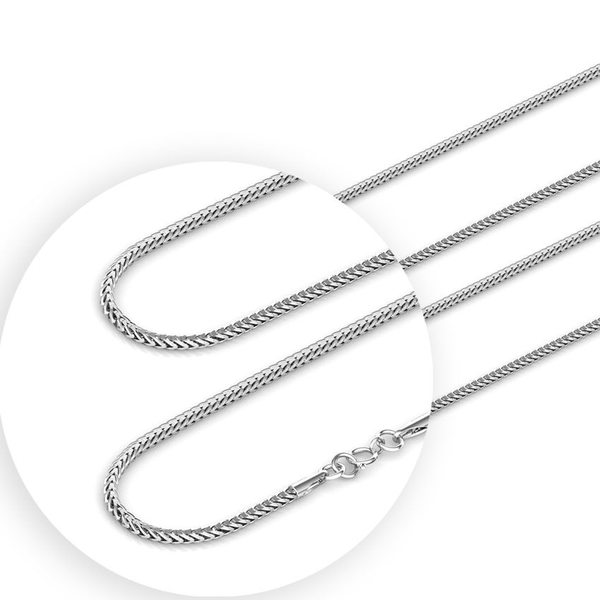 Gleam Platinum Foxtail Chain