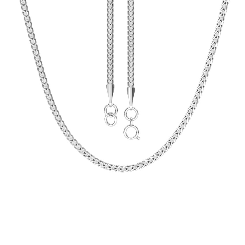 Gleam Platinum Foxtail Chain