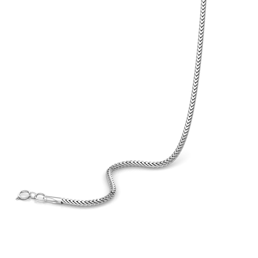 Gleam Platinum Foxtail Chain