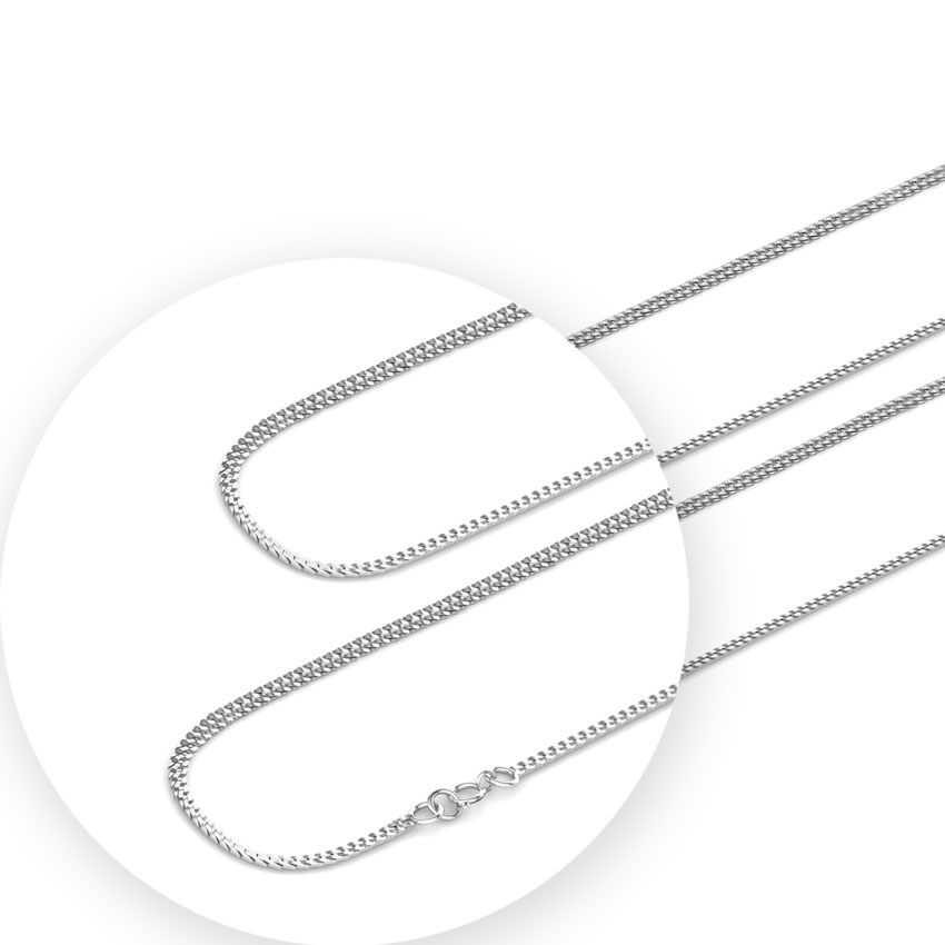 Twine Platinum Curb Chain