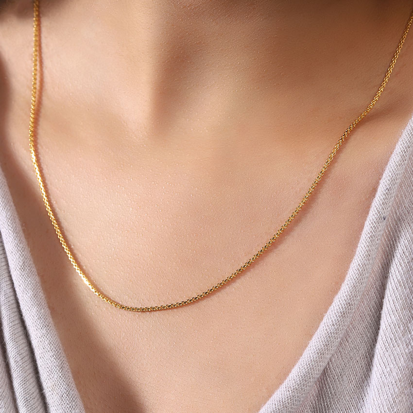 Classic Foxtail Gold Chain