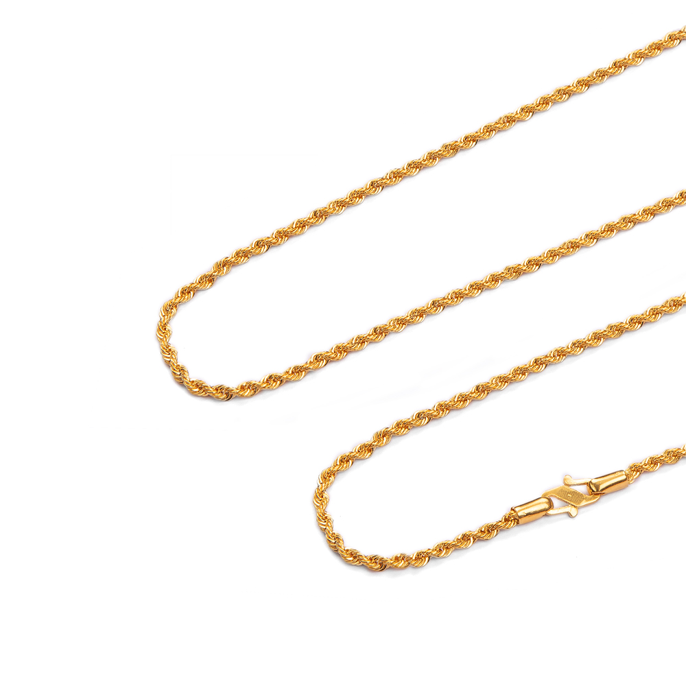 Curly Braid Gold Chain