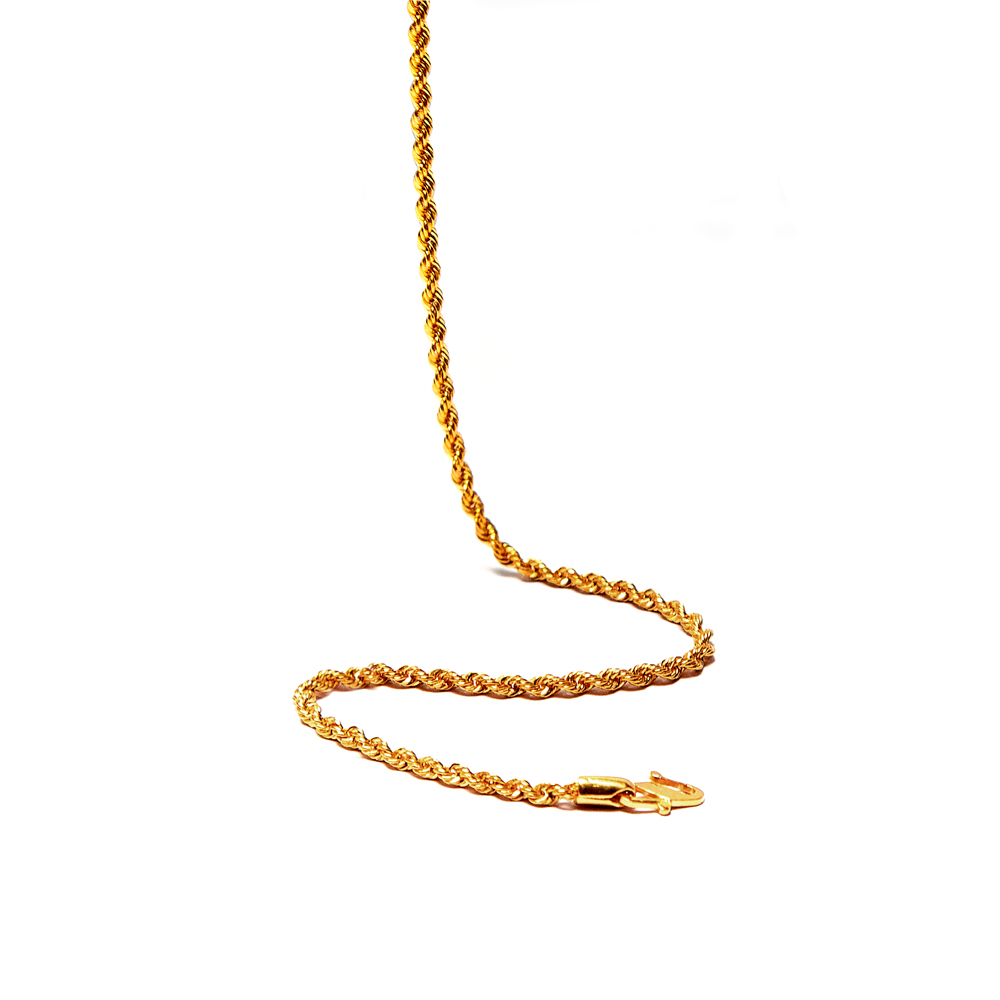 Curly Braid Gold Chain