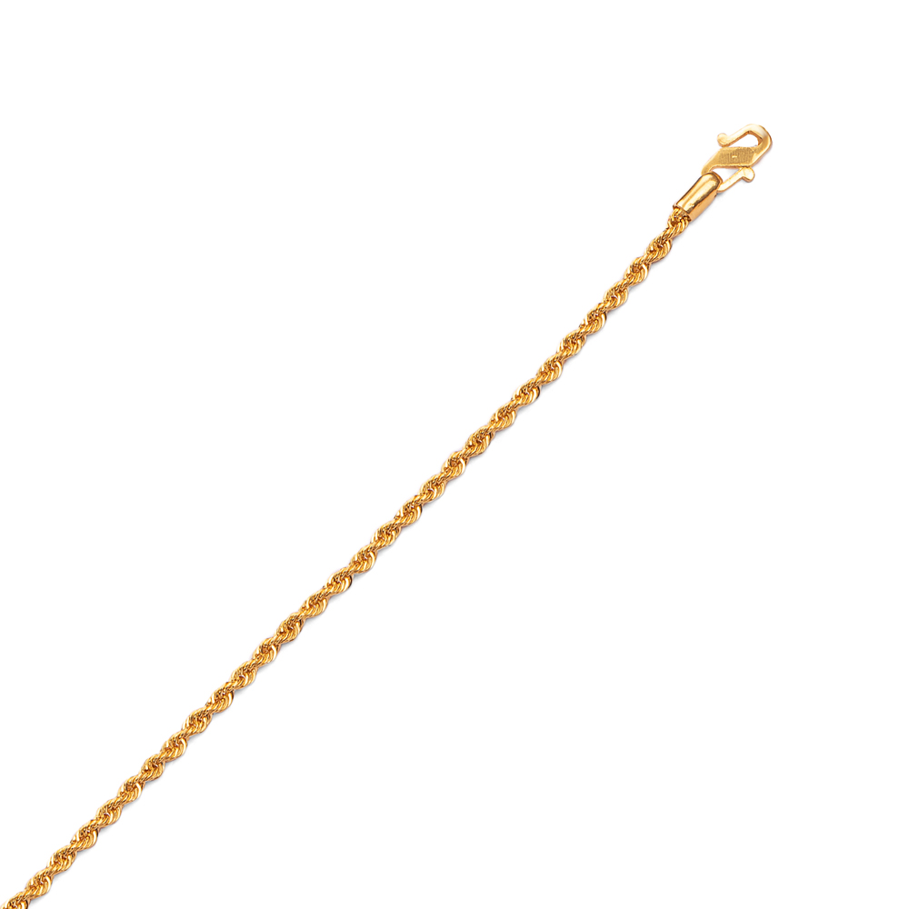 Curly Braid Gold Chain