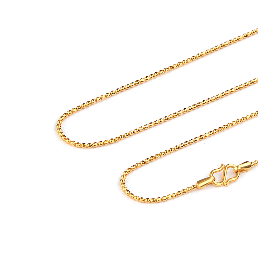 Sleek Ball Gold Chain