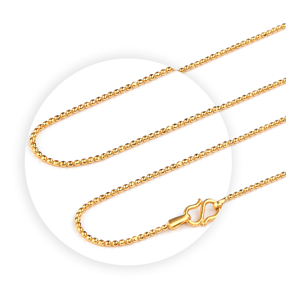 Sleek Ball Gold Chain